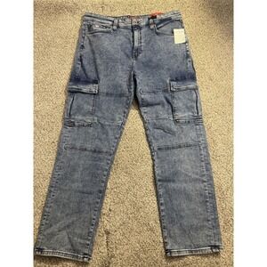 Guess Jeans  Mateo Cargo Men's 34x32 (36X32) Medium Wash Relaxed Fit Stretch NEW